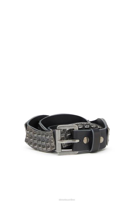 Diesel Men b-metal alligator FLL0562 Accessory Black
