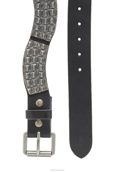 Diesel Men b-metal alligator FLL0562 Accessory Black