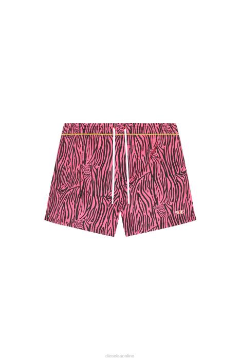 Diesel Men bmbx-nico FLL0464 Apparel Black/Pink