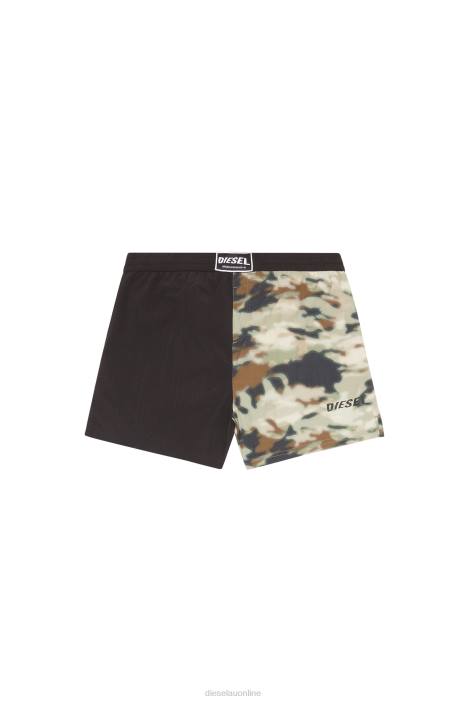 Diesel Men bmbx-nico FLL0475 Apparel Black/Brown