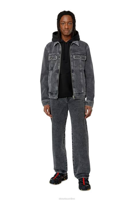 Diesel Men d-barcy-zf FLL071 Apparel Black/Dark grey