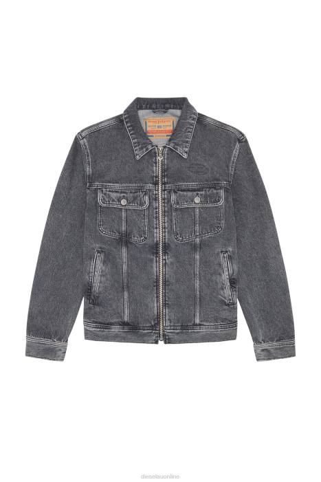 Diesel Men d-barcy-zf FLL071 Apparel Black/Dark grey