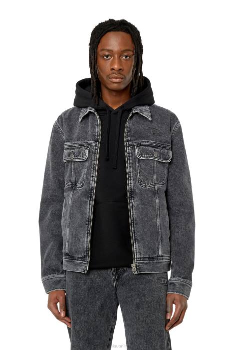 Diesel Men d-barcy-zf FLL071 Apparel Black/Dark grey