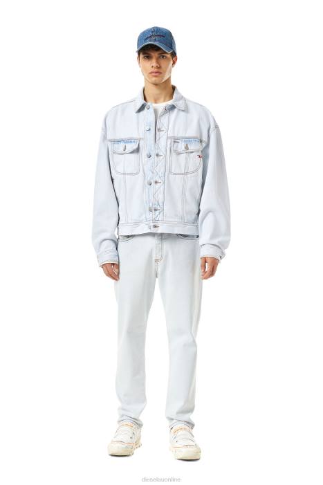 Diesel Men d-lillo trucker jacket FLL054 Apparel Light Blue