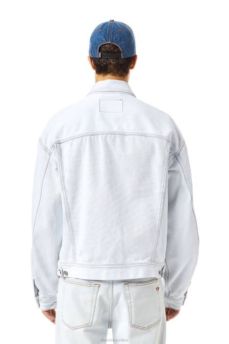 Diesel Men d-lillo trucker jacket FLL054 Apparel Light Blue