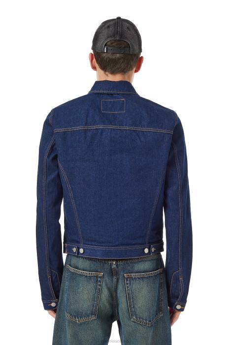 Diesel Men d-milo trucker jacket FLL053 Apparel Dark Blue