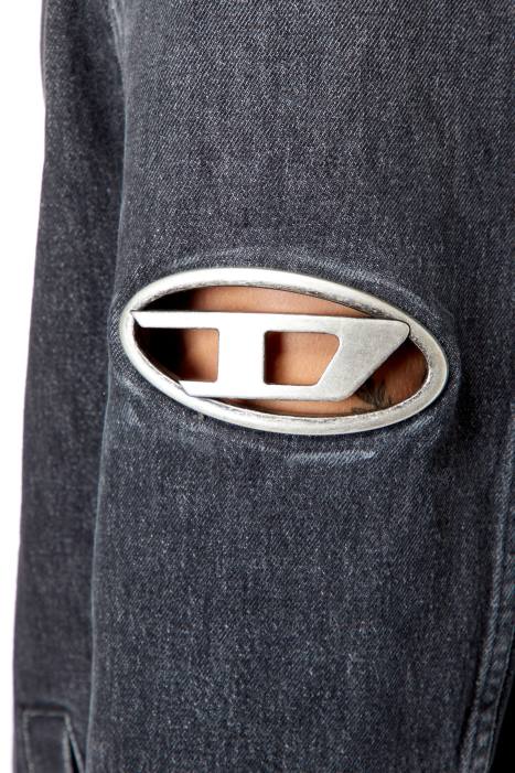 Diesel Men d-roku-long-fsc1 FLL077 Apparel Black/Dark grey