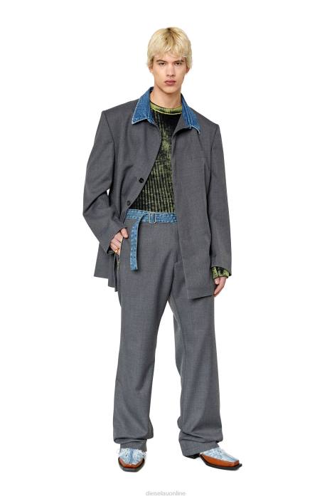 Diesel Men j-abbas FLL058 Apparel Grey