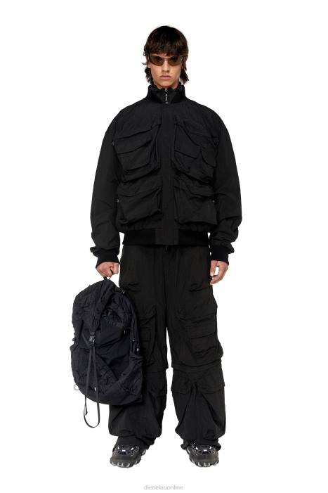 Diesel Men j-stain-short FLL024 Apparel Black