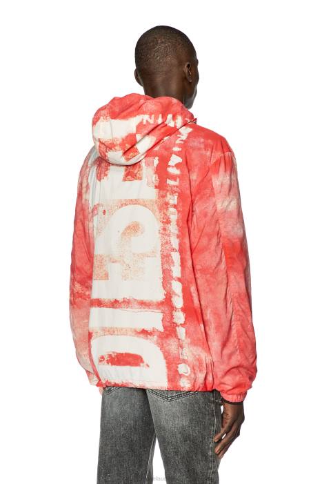 Diesel Men j-warrett-logo-logo FLL015 Apparel Red/White