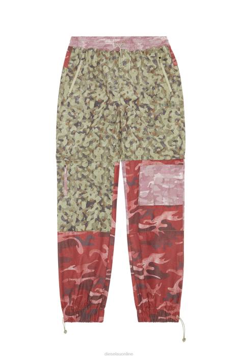 Diesel Men amwb-sifan-ht08 FLL0400 Apparel Green/Red