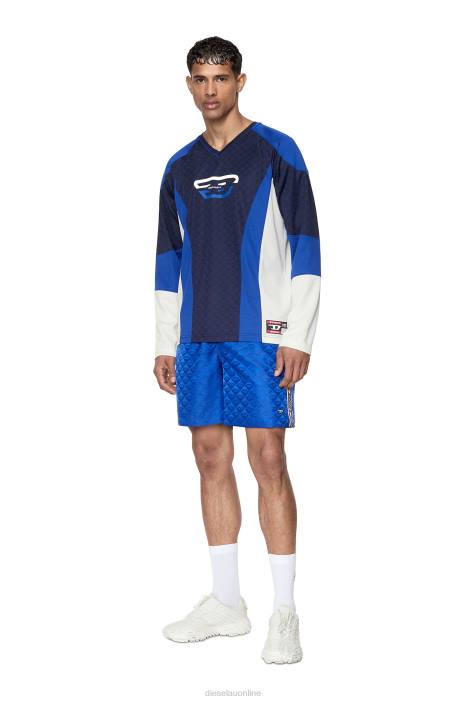 Diesel Men amwb-stouk-ht08 FLL0343 Apparel Blue