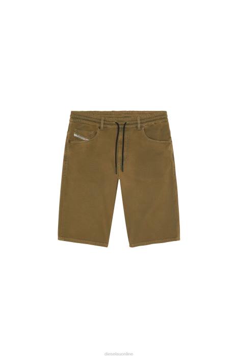 Diesel Men d-krooley-short jogg FLL0345 Apparel Military Green