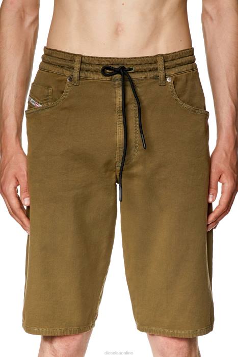 Diesel Men d-krooley-short jogg FLL0345 Apparel Military Green