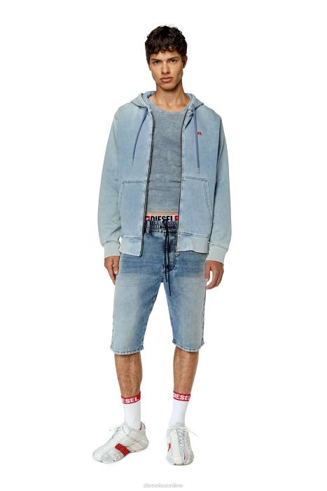 Diesel Men d-krooley-short jogg FLL0376 Apparel Medium blue