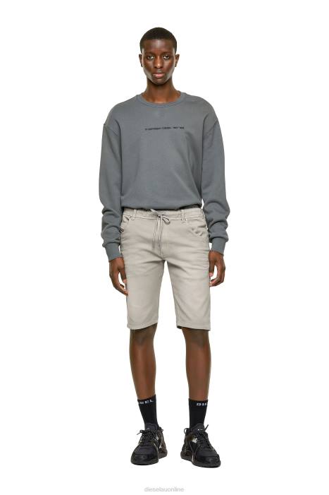 Diesel Men d-krooshort joggjeans FLL0369 Apparel Grey
