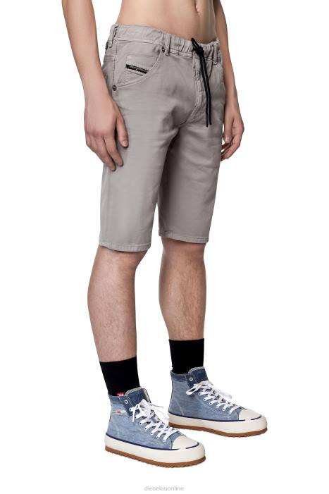 Diesel Men d-krooshort joggjeans FLL0369 Apparel Grey