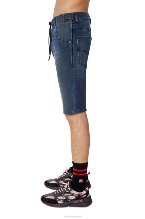 Diesel Men d-krooshort joggjeans FLL0422 Apparel Dark Blue