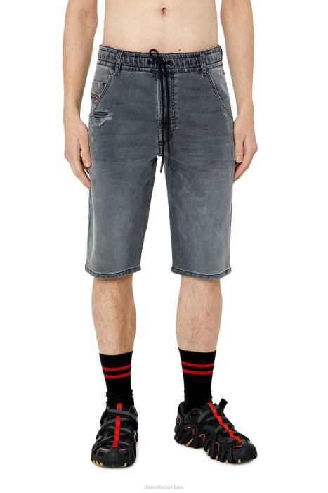 Diesel Men d-krooshort-z joggjeans FLL0373 Apparel Black