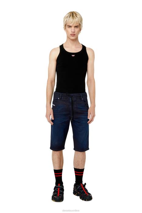 Diesel Men d-krooshort-z joggjeans FLL0393 Apparel Dark Blue