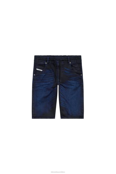 Diesel Men d-krooshort-z joggjeans FLL0393 Apparel Dark Blue