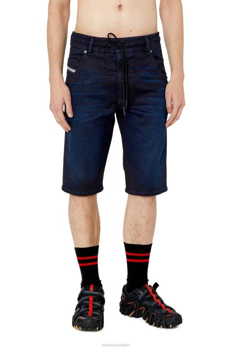 Diesel Men d-krooshort-z joggjeans FLL0393 Apparel Dark Blue