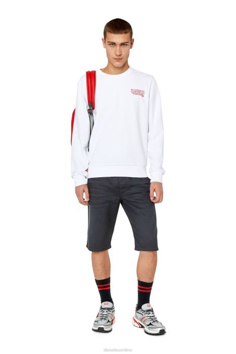 Diesel Men d-krooshort-z joggjeans FLL0394 Apparel Black/Dark grey