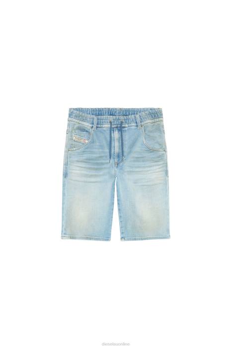 Diesel Men d-krooshort-z-t FLL0389 Apparel Light Blue