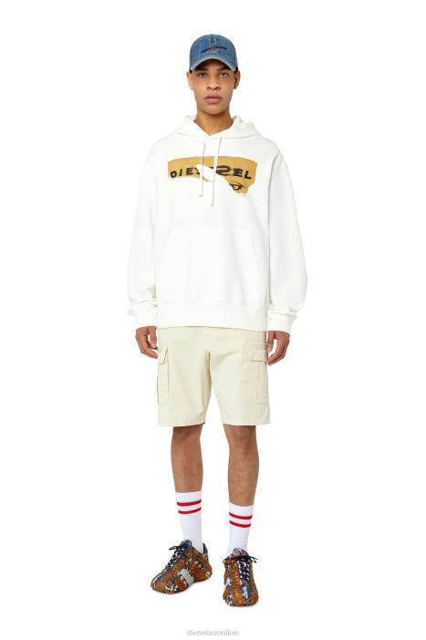 Diesel Men p-argy-short FLL0416 Apparel White