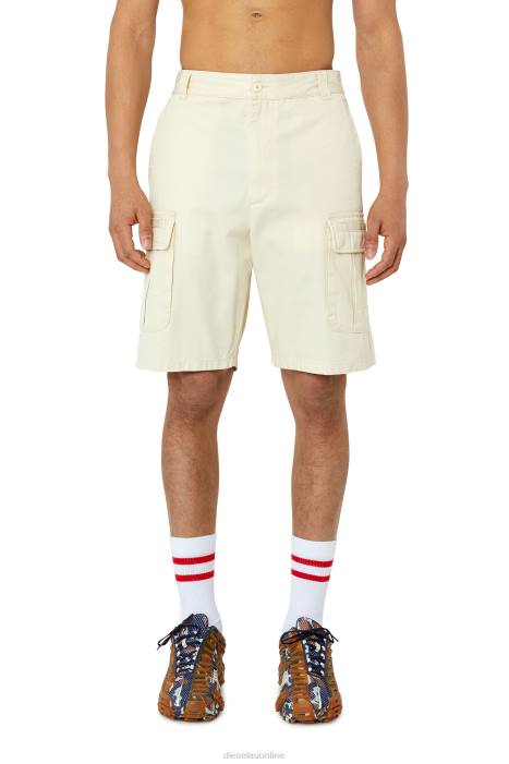 Diesel Men p-argy-short FLL0416 Apparel White