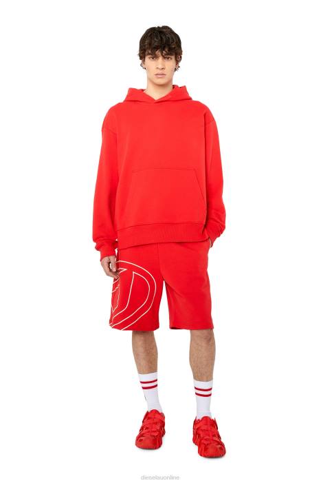 Diesel Men p-crow-megoval FLL0339 Apparel Red