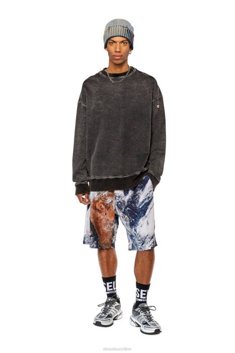 Diesel Men p-ferg-cmf FLL0358 Apparel Black/White