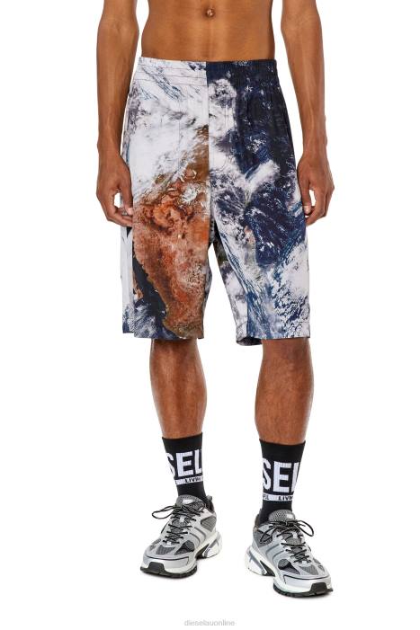 Diesel Men p-ferg-cmf FLL0358 Apparel Black/White