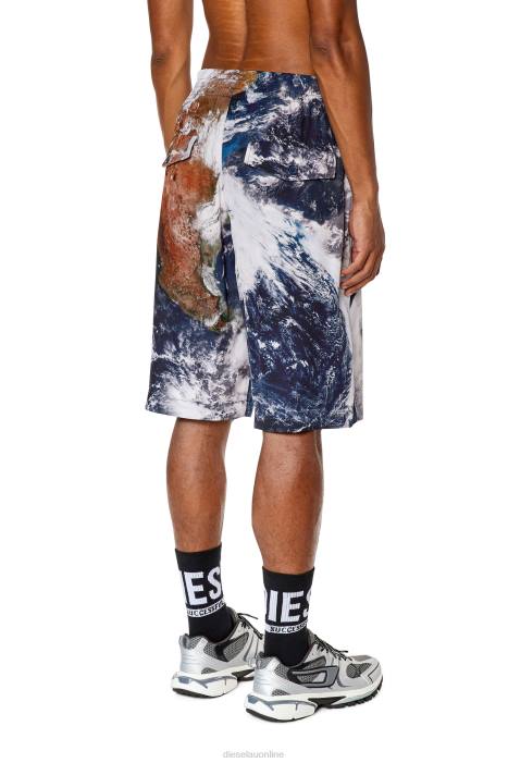 Diesel Men p-ferg-cmf FLL0358 Apparel Black/White