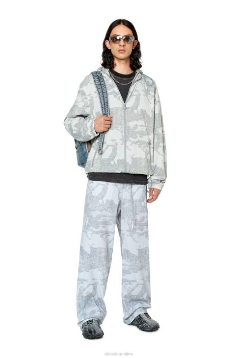 Diesel Men p-fergy-e FLL0406 Apparel Blue/Grey