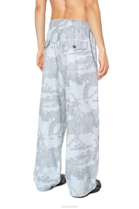 Diesel Men p-fergy-e FLL0406 Apparel Blue/Grey