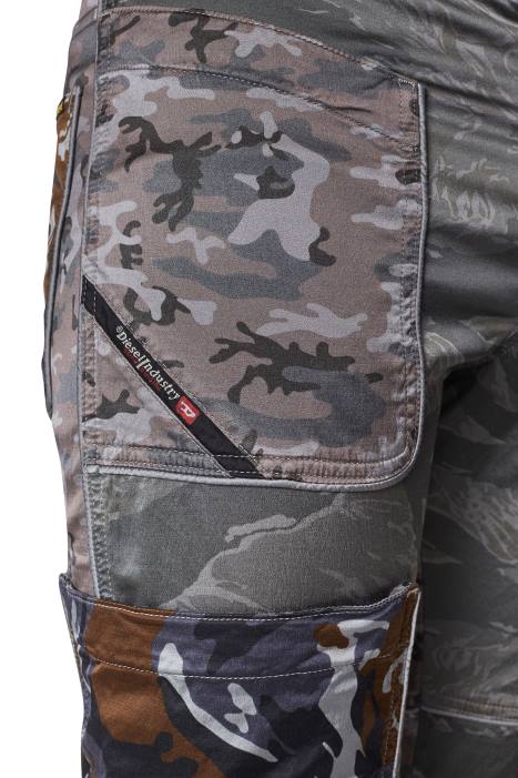 Diesel Men p-jose-cmf FLL0365 Apparel Grey/Brown