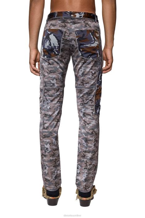 Diesel Men p-jose-cmf FLL0365 Apparel Grey/Brown