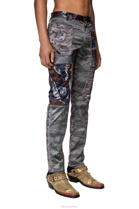 Diesel Men p-jose-cmf FLL0365 Apparel Grey/Brown