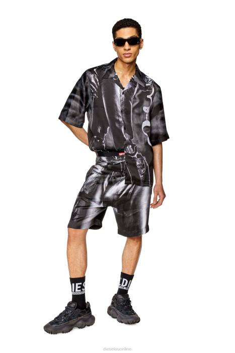 Diesel Men pr-p-toll-sho-23 FLL0344 Apparel Black