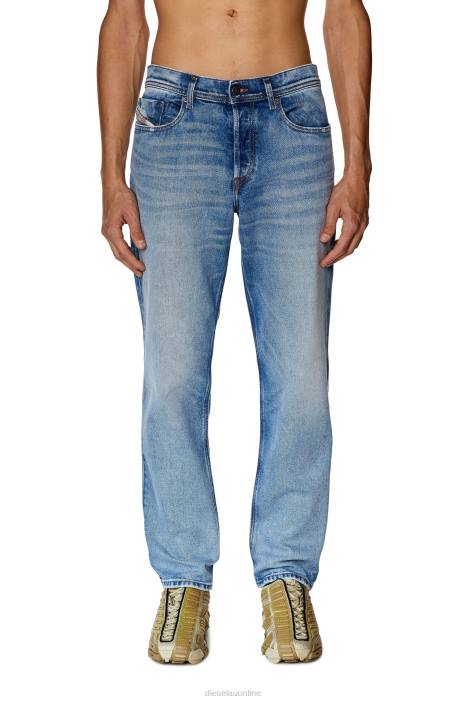 Diesel Men tapered jeans 2023 d-finitive 09g24 FLL0347 Apparel Light Blue