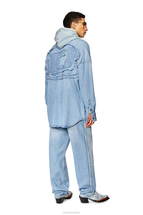 Diesel Men d-kama FLL0291 Apparel Light Blue