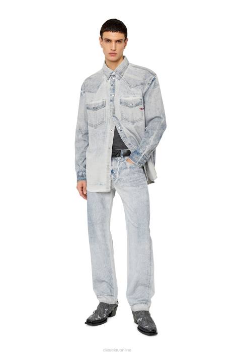 Diesel Men d-ocean-over-sc FLL0329 Apparel Light Grey