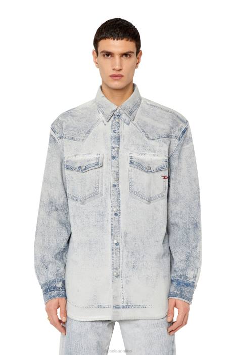 Diesel Men d-ocean-over-sc FLL0329 Apparel Light Grey