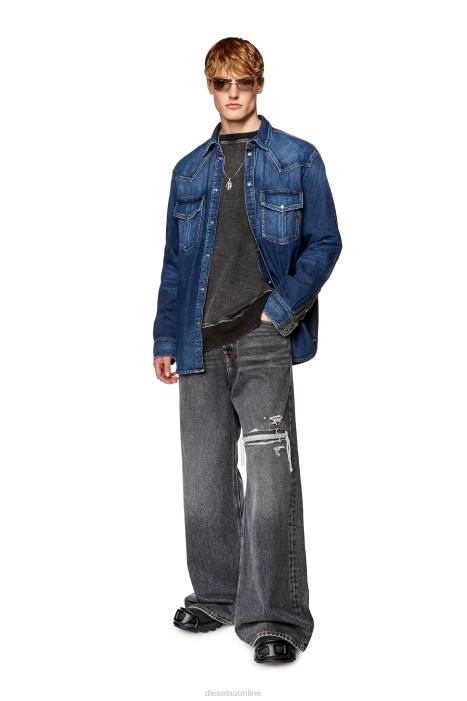 Diesel Men d-ocean-s FLL0299 Apparel Black/Blue