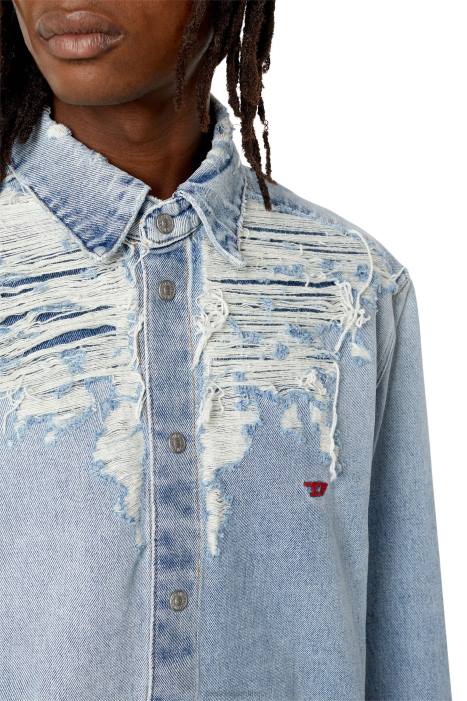 Diesel Men d-simply-over-fsb FLL0334 Apparel Light Blue