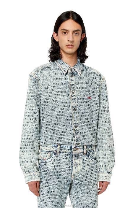 Diesel Men d-simply-over-sp FLL0323 Apparel Light Blue