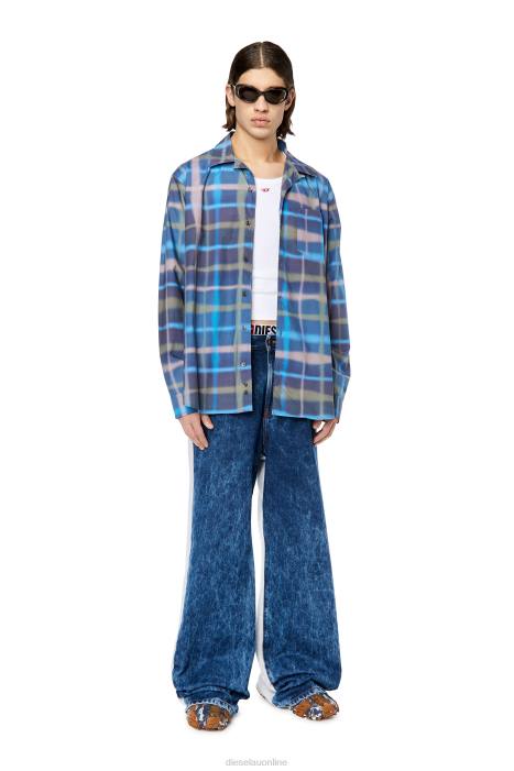 Diesel Men s-daraa FLL0326 Apparel Green/Blue