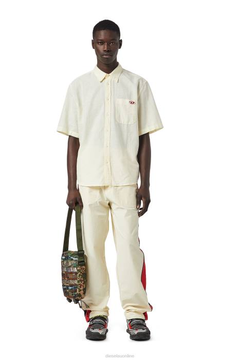 Diesel Men s-umbe-ssl FLL0325 Apparel White