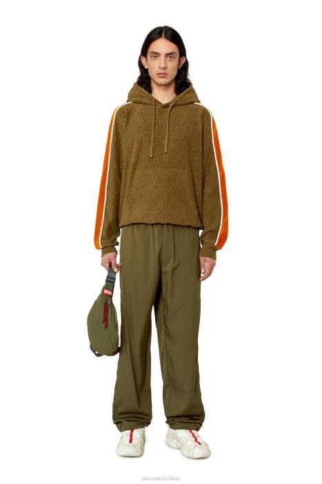 Diesel Men s-ginbero-hood FLL0166 Apparel Military Green